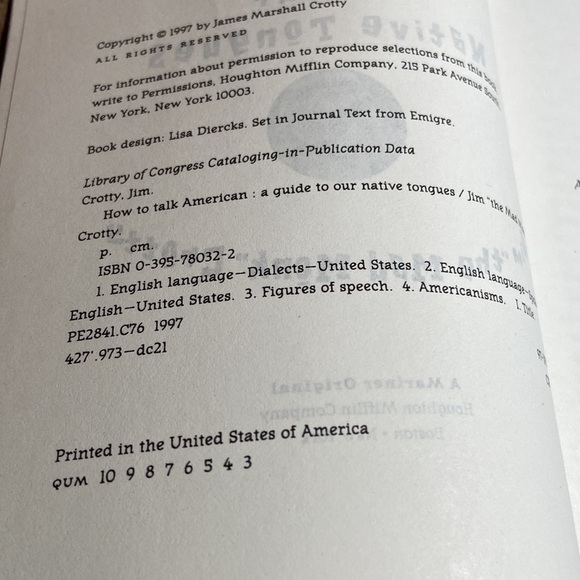 🦄 HOW to Talk American by James Marshall Crotty NWT - Picture 4 of 7